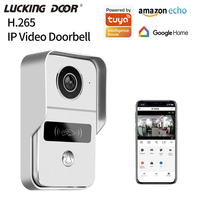 Sonnette vidéo sans fil Tuya App, interphone de villa, serrure de porte à distance, technologie de déverrouillage, connexion POE 12V, Wi-Fi 2.4G, 1080P HD 1